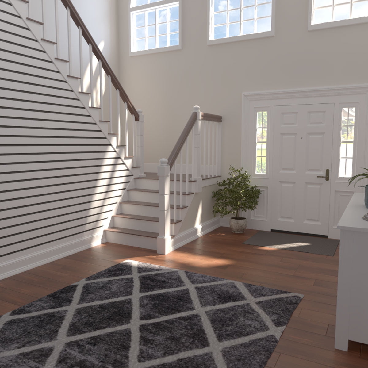Ekena Millwork 47"H x 3/8"T Adjustable PVC Slat Wall Panel Kit with 3"W Slats, Unfinished (contains 15 Slats)