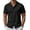 Black, variant on COOFANDY Mens Short Sleeve Button Shirts Breathable Untucked Beach Wedding Shirt