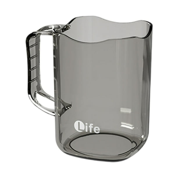 Yhmxh Decoración del baño Taza para enjuague bucal con calor, transparente, para cepillos de dientes, apta para uso alimentario Organizadores y almacenamiento de baño Accesorios de baño