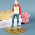 thumbnail image 4 of 1pc 18cm One Punch Man Saitama Hoodie Action Figure Collection, 4 of 5