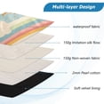 thumbnail image 3 of FORMRS 13"-13.3" Laptop Sleeve Protective Case Soft Carrying Quilted Computer Bag Cover, Beige Rainbow Clouds, 3 of 7