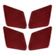 thumbnail image 1 of 4pcs Carbon Fiber Interior Door Bowl Trim Decor Fit for Mercedes C Class E Class W212 W204 Red, 1 of 5