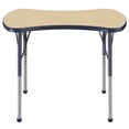 thumbnail image 3 of ECR4Kids Collaborative Bowtie Premium Thermo-Fused Adjustable Activity Table Maple/Maple/Navy - Toddler Ball, 3 of 4