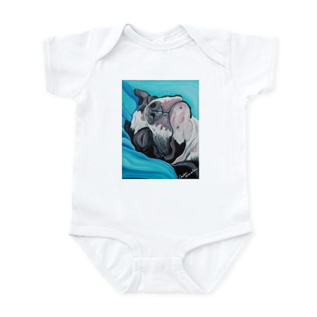 

CafePress - Sleepy Boston Terrier Body Suit - Baby Light Bodysuit Size Newborn - 24 Months