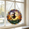 thumbnail image 3 of Fmbmuo Window Halloween Witch-Themed Acrylic Hanging Sign , Party Cute Spooky Wall Suncatcher Hanging Decorations , Front Door for Indoor Outdoor, 3 of 6