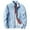 Light Blue, variant on JHLZHS Brown Leather Jacket Mens Casual Jacket Autumn and Winter New Flight Suit Solid Color Loose Stand Collar Jacket Denim Jacket 726