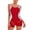 Red, variant on Ausyst Swimsuit Women Sports Swimwear Conservative Color-blocking Sexy Backless Swimwear, Summer Clearance!