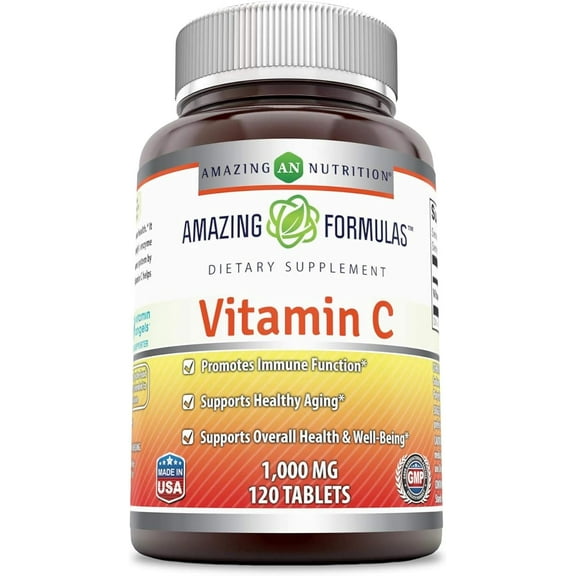 Amazing Nutrition Vitamin C, 1,000 mg, 120 Tablets