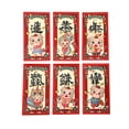 thumbnail image 1 of 6 sobres rojos de Año Nuevo Hong Bao tradicionales decorativos del Año del Dragón 2024 Estilo B, 1 of 9