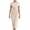 Beige, variant on AHTJRT Women's Summer Dresses Boat Neck Short Sleeve Sheath Business Bodycon Midi Dress Elegant Wrap Office Cocktail Ball Gowns Blue XXL