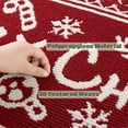 thumbnail image 4 of Christmas Rug, Yamaziot 32" x 47" Doormat Welcome Mat, Entrance Rug for Indoor Outdoor, Non Slip Porch Rug, Absorbent Washable Floor Carpet, 4 of 7