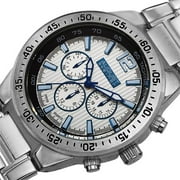 Mens Swiss Quartz Multifunction Silver-Tone Bracelet Watch