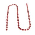 thumbnail image 2 of Dekaim Cadena con diamantes de imitación en forma de estrella de 10 mm, cadena con acabados decorativos brillantes para prendas de costura, manualidades, zapatos, sombreros, bolsos (grande, rojo), 2 of 5