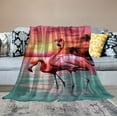 thumbnail image 2 of ARISTURING  Throw Blankets Blanket for Sofa Bed Beautiful Flamingo Beach Sea, 2 of 6