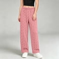 thumbnail image 2 of YABCSAZ Sherpa Pajama Pants for Women Soft Elastic Wasit Fluffy Pj Pants Soft Warm Comfy Lounge Fleece Lined Sleepwear Bottoms, 2 of 8