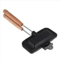 thumbnail image 6 of Hot Dog Toaster , Double-Sided Sandwich Baking Pan, Cheese Maker Sandwich Maker Flip Pan,Camping Frying Pan, 6 of 7