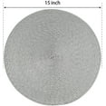 thumbnail image 2 of Knubmt Set of 4 Round Placemats 15 inch Heat Resistant Table Mats Non Slip Washable Place Mats for Dining Table, 2 of 6