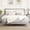 Gray, variant on HOMCOM Queen Bed Frame with Upholstered Headboard, Queen Size Platform Bed Frame with Wooden Slats, No Box Spring Needed, Easy Assembly, Charcoal Gray