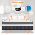 thumbnail image 6 of FaayFian 14" Cooling Gel Memory Foam Mattress in a Box, Pressure Relief and Breathable , Medium Firm, 6 of 7