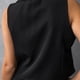 thumbnail image 4 of Chaleco Conjunto de pantalones de 2 piezas para mujer, chaqueta básica con cuello en V, chaleco, pantalones de pierna ancha, traje de vacaciones Ygjytge Negro T M para Mujer, 4 of 8