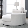 thumbnail image 3 of Modern Swivel Design, Comfortable Foam Cushions - Relaxing in Living Room or Hotel with Storage Ottoman, 3 of 6
