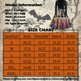 thumbnail image 2 of Vestido vintage de Halloween para mujer, vestido de fiesta de manga larga en forma de A con estampado de calabaza, disfraz retro festivo, 2 of 3