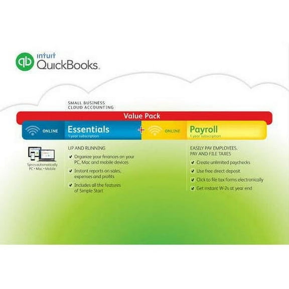 Intuit QuickBooks Online 2016 With Payroll  (Digital Code)