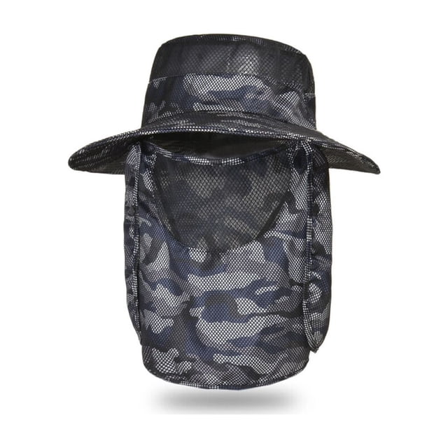 Polyester Hommes Chapeau de Seau Portable Respirant Pliable Coloré Élégant Réglable Casquette de Pêche Réglable Coupe-Vent Randonnée Randonnée Cyan