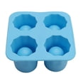 thumbnail image 1 of Ice Making Mould Low Temperature Resistance Spherical Ice Model Four Hole Design Non Stick Shell Good Elasticity Square Tray No.2, 1 of 9