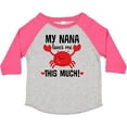 thumbnail image 3 of Inktastic Nana Loves Me Grandson Boys or Girls Toddler T-Shirt, 3 of 5