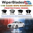 thumbnail image 2 of 2011 Audi S5 Beam Wiper Blades Wipers w/1yr Warranty (Set of 2) (WiperBladesUSA), 2 of 5