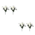 thumbnail image 4 of Youkk 2pcs Easy To Clean – Realistic Appearance – Artificial Flowers For Wedding white 2Set, 4 of 6