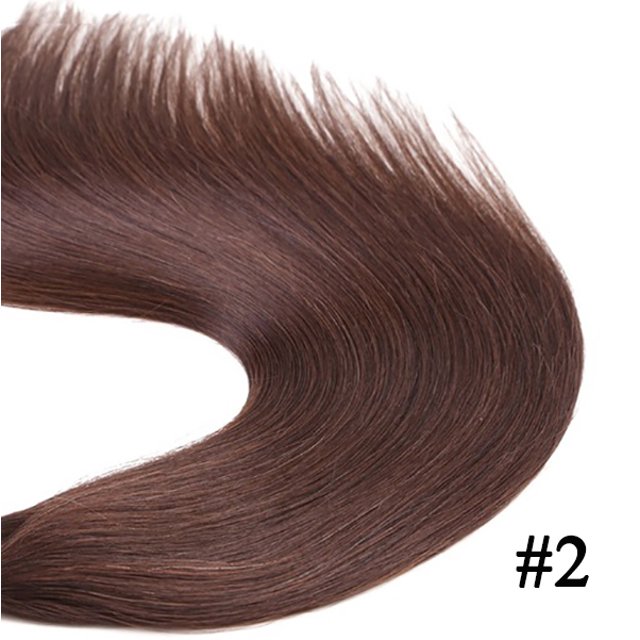 Straight Clip In Pu Hair Extensions Real Human Hair Brazilian Virgin Hairpiece 6pc/set Seamless Full 10-30" Natural Color