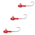thumbnail image 2 of Fishin' Delite Saltwater Jig Head 1/2 oz. – Red, 2 of 5