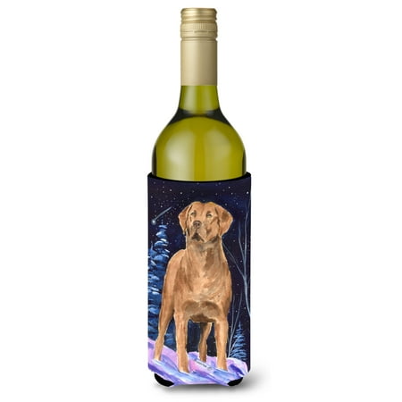

Caroline s Treasures SS8355LITERK Starry Night Chesapeake Bay Retriever Wine Bottle Hugger Wine Bottle multicolor