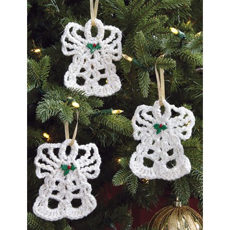 Mary Maxim Sparkly Angels Crocheted Ornaments Yarn - Walmart.com