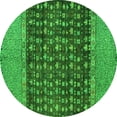 thumbnail image 1 of Ahgly Company Indoor Round Abstract Green Modern Area Rugs, 5' Round, 1 of 4