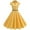 Yellow, variant on LADIGASU Ladies Women Dress Short Sleeve V-Neck Slim Dress Solid Dresses