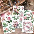 thumbnail image 4 of 3 Sheets 3 Styles PVC Waterproof Decorative Stickers Self Adhesive Decals for Furniture Decoration June Rose 300x150mm 1 sheet/style, 4 of 7