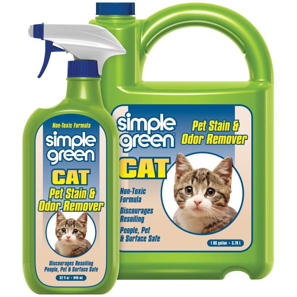 Simple Green Cat Stain & Odor Remover Enzyme Cleaner for Cat Urine