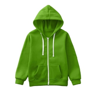 “MASU BOYS” ZIP-UP HOODIE - GREEN 46 Wonder Nation Boys Long Sleeve Pullover Hoodie with Zip Pocket