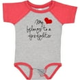 thumbnail image 3 of Inktastic My Heart Belongs Firefighter Girls Baby Bodysuit, 3 of 5