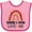 Pink and Fuchsia, variant on Inktastic Grammy and Papaw Love Me Girls Granddaughter Girls Baby Bib