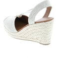 thumbnail image 3 of City Classified Gigi Women's Cap Toe Espadrille Wedge Sandal, 3 of 7