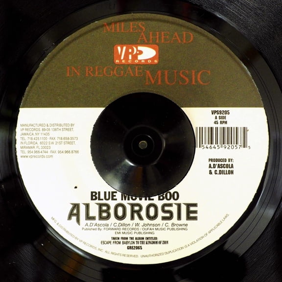 Alborosie - Blue Movie Boo  /  Version - 7"