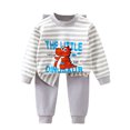 thumbnail image 2 of Cowsor 2PC Set for Children Boy Girl Match Kawaii Thermal 2 Piece Tops Tshirts Lingeries Pants Loungewear 2PC Sets Child, 2 of 3
