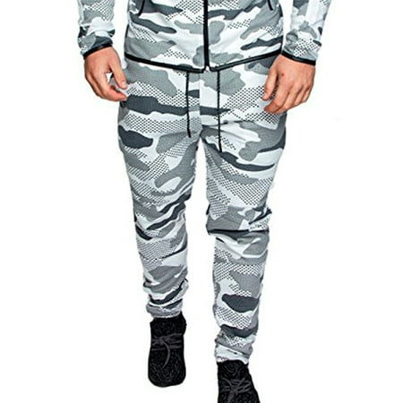 Mens Army Military Camo Jogging Pants Running Skinny Sports Fitness ...