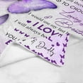 thumbnail image 4 of LHSHID Personalized Name Blanket Love Letter to My Daughter from Mom & Dad I Love You I Will Always Be There to Support You Soft Warm Bed Blanket Gift, 4 of 5