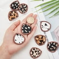 thumbnail image 3 of 30 Pcs Leopard Wood Earring Pendant Leopard Cow Print Leather Wood Earrings Teardrop Wooden Earring Making Kit with Earring Hooks and Jump Rings for Earring Necklace Jewelry Making, 3 of 6
