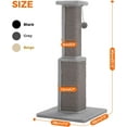 thumbnail image 2 of Large Cat Scratching Post 32” Tall Scratching Post for Indoor Cats Adults Ultimate Scratch Post with Woven Sisal, Large Base and Removable Dangling Ball- Grey, 2 of 5